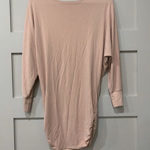 High neck long sleeve dress.